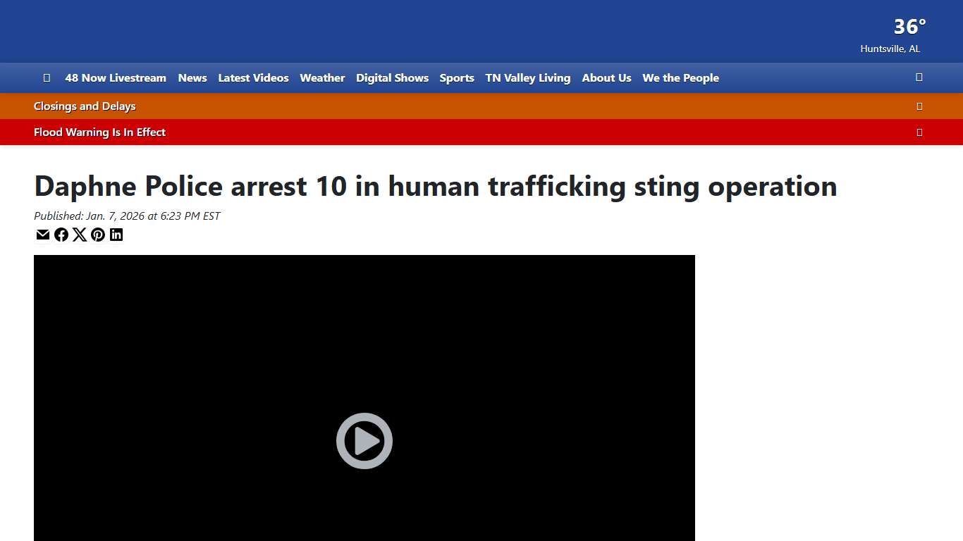 Daphne Police arrest 10 in human trafficking sting operation